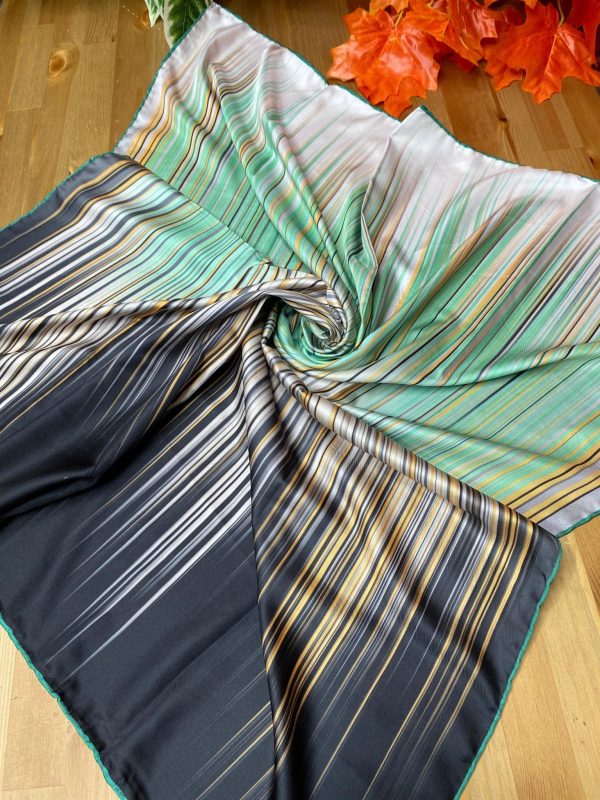 Line Twill Eşarp – Mint