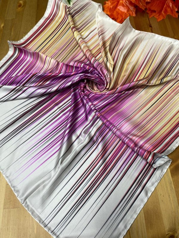 Line Twill Eşarp – Şarabi