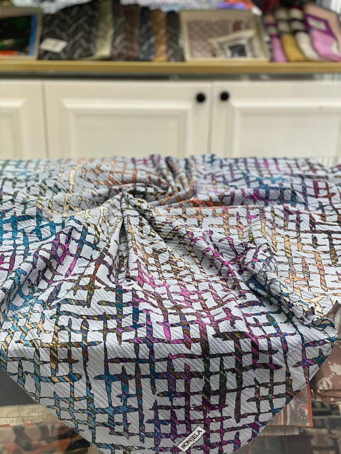 Minimal Desen Mio Caz Eşarp - Gri - Organic ScarfsOrganic Scarfs