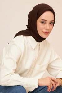 Organic Bambu Eşarp - Acı Kahve