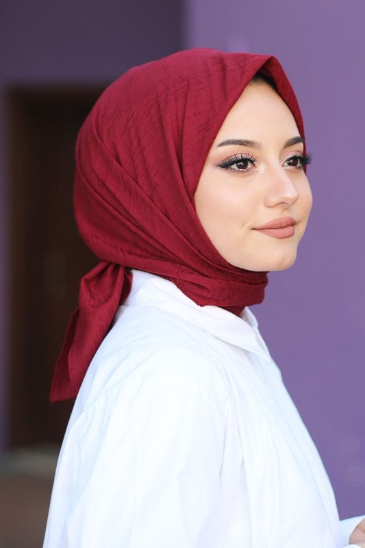 Organic Bambu Eşarp – Bordo