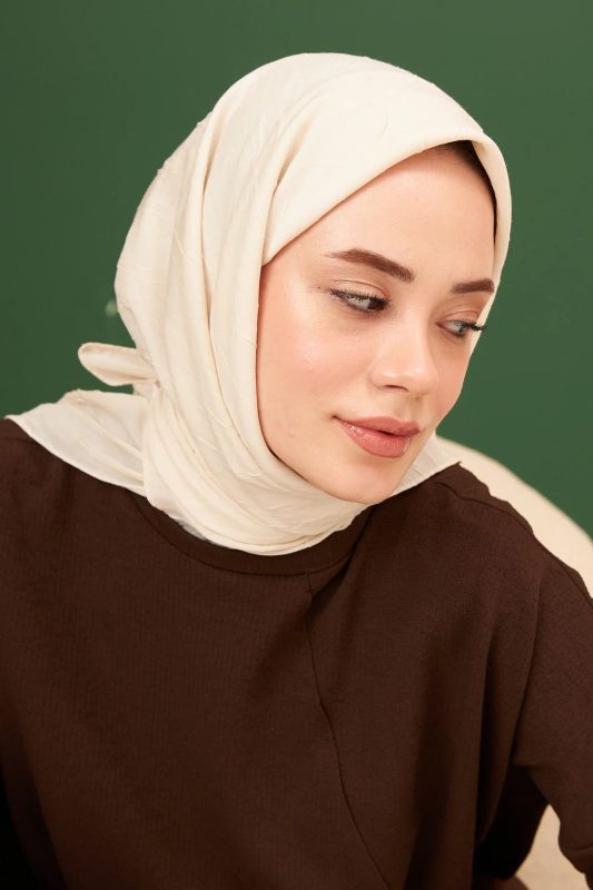 Organic Bambu Eşarp – Ekru