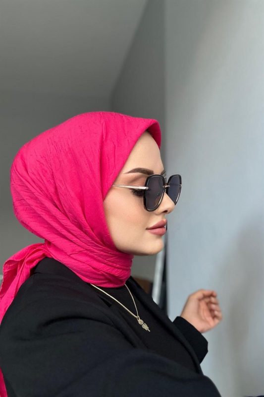Organic Bambu Eşarp – Fuşya