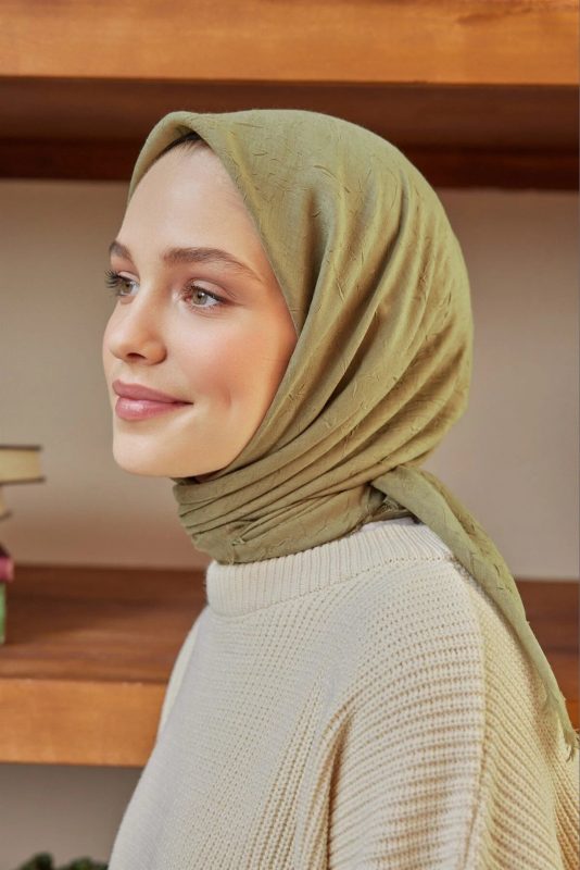 Organic Bambu Eşarp – Soft Yeşil