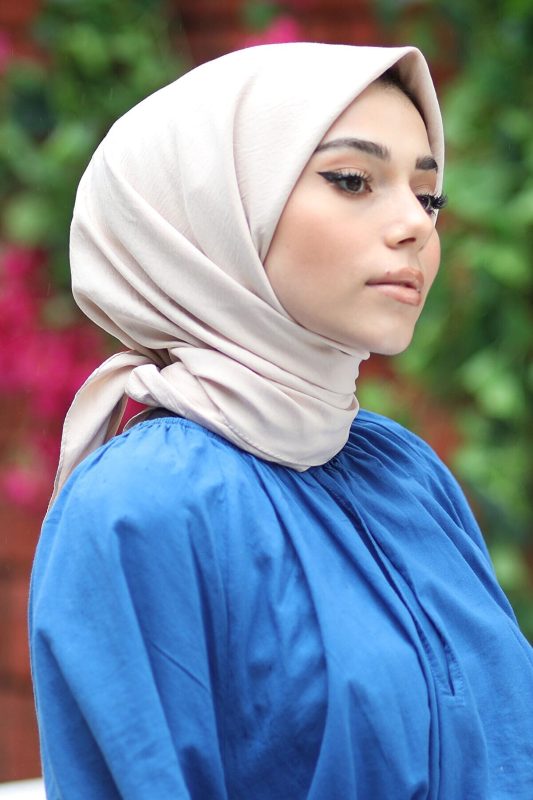 Organic Pamuk Kraş Eşarp 344458 – Taş