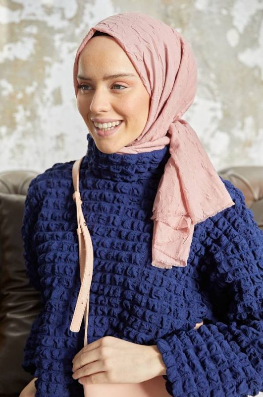 Organic Scarfs Bambu Kraş Şal Modeli – Gelin Gülü