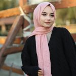Organic Scarfs Bambu Kraş Şal Modeli - Gelincik