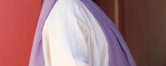 Organic Scarfs Bambu Kraş Şal Modeli - Lavanta - Organic ScarfsOrganic Scarfs
