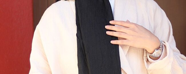 Organic Scarfs Bambu Kraş Şal Modeli - Siyah - Organic ScarfsOrganic Scarfs