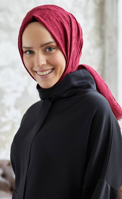 Organic Scarfs Bambu Kraş Şal Modeli - Yıldız Çiçeği