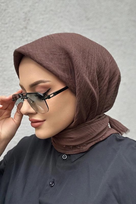 Organic Scarfs Bürümcük Eşarp – Kahve