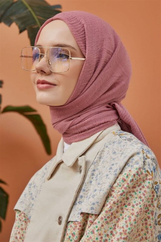 Organic Scarfs Bürümcük Şal Modeli – Japon Kirazı