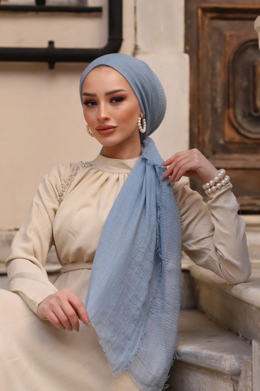 Organic Scarfs Bürümcük Şal Modeli – Kurşuni