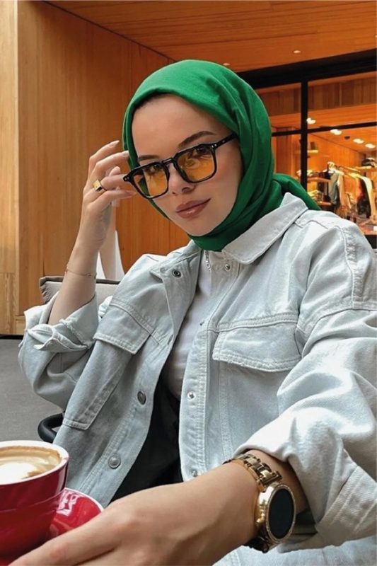 Organic Scarfs Pamuk Kraş Cazz Şal Modeli – Benetton