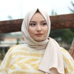Organic Scarfs Pamuk Kraş Cazz Şal Modeli - Çakıl Taşı