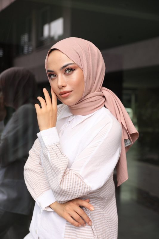 Organic Scarfs Pamuk Kraş Cazz Şal Modeli – Gelincik