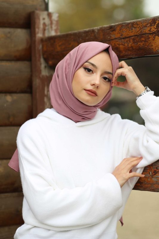 Organic Scarfs Pamuk Kraş Cazz Şal Modeli – Şeftali