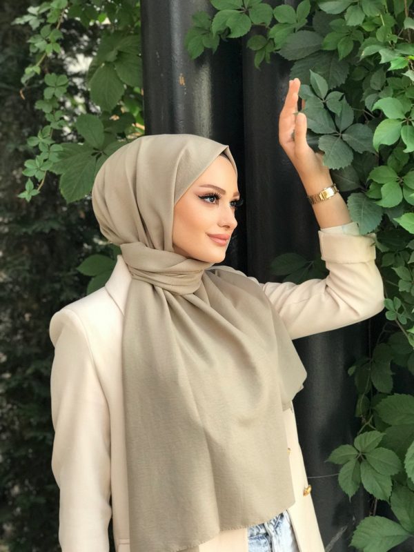 Organic Scarfs Pamuk Kraş Cazz Şal Modeli – Yağ Yeşili