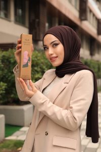 Organic Scarfs Tesettür Penye Şal Hijap Modeli - Acı Kahve