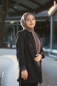 Organic Scarfs Tesettür Penye Şal Hijap Modeli - Ağaç Kabuğu