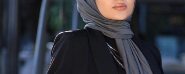 Organic Scarfs Tesettür Penye Şal Hijap Modeli - Antrasit - Organic ScarfsOrganic Scarfs