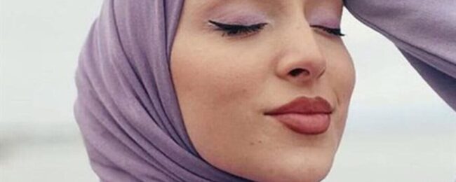 Organic Scarfs Tesettür Penye Şal Hijap Modeli - Eflatun - Organic ScarfsOrganic Scarfs