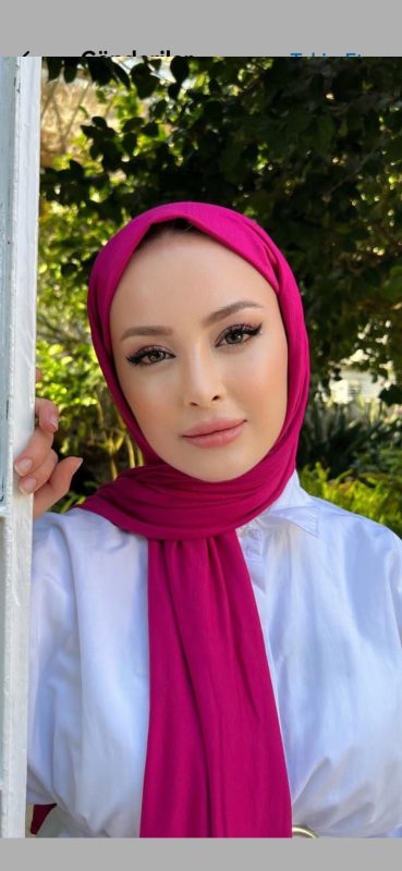 Organic Scarfs Tesettür Penye Şal Hijap Modeli – Fuşya