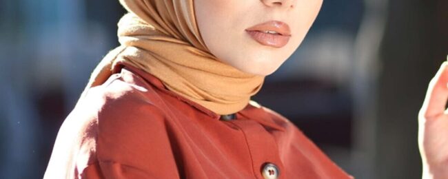 Organic Scarfs Tesettür Penye Şal Hijap Modeli - Hardal - Organic ScarfsOrganic Scarfs