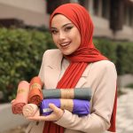 Organic Scarfs Tesettür Penye Şal Hijap Modeli - Kiremit