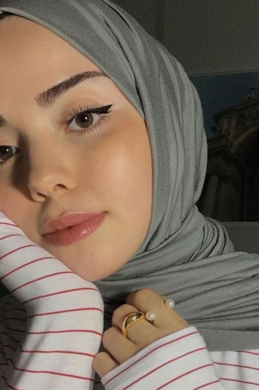 Organic Scarfs Tesettür Penye Şal Hijap Modeli – K.Gri