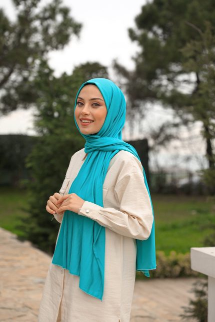 Organic Scarfs Tesettür Penye Şal Hijap Modeli - Mint - Organic ScarfsOrganic Scarfs