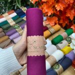 Organic Scarfs Tesettür Penye Şal Hijap Modeli - Şarabi
