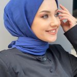 Organik Pamuk Soft Eşarp - İndigo