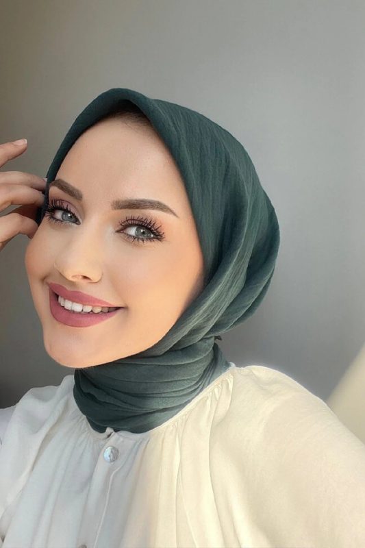Organik Pamuk Soft Eşarp – Zümrüt