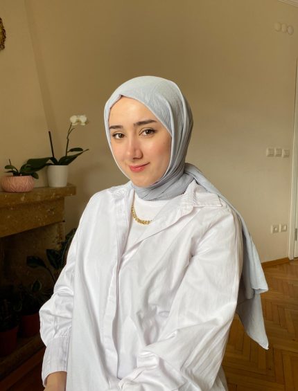 Oxygen His Serisi Pamuk Şal - Açık Gri - Organic ScarfsOrganic Scarfs