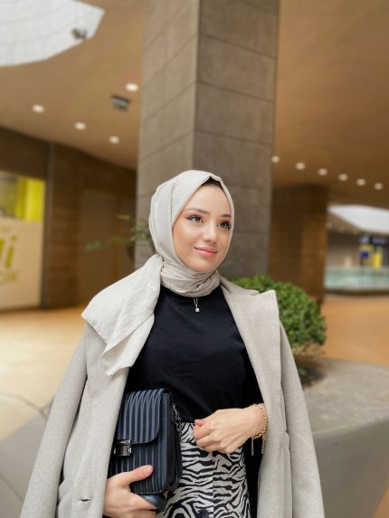 Oxygen His Serisi Pamuk Şal - Çakıl Taşı - Organic ScarfsOrganic Scarfs