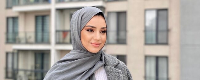 Oxygen His Serisi Pamuk Şal - Füme - Organic ScarfsOrganic Scarfs