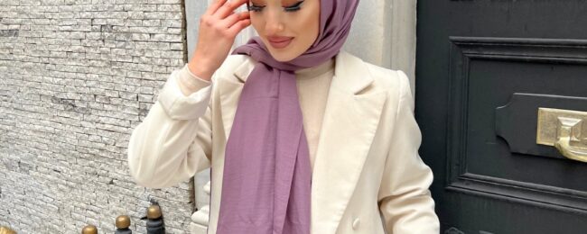 Oxygen His Serisi Pamuk Şal - Lavanta - Organic ScarfsOrganic Scarfs