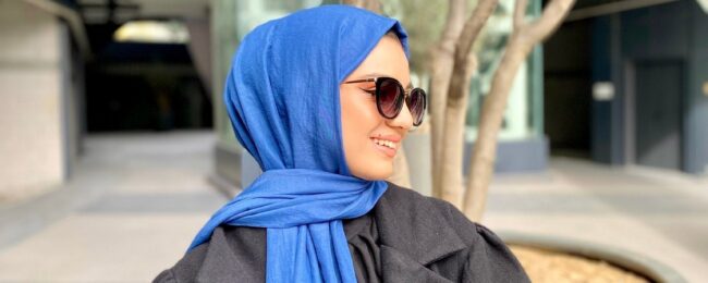 Oxygen His Serisi Pamuk Şal - Saks - Organic ScarfsOrganic Scarfs