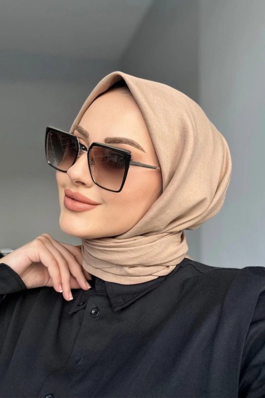 Pamuk Kraş Soft Eşarp – Caramel
