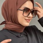 Pamuk Kraş Soft Eşarp - Çikolata