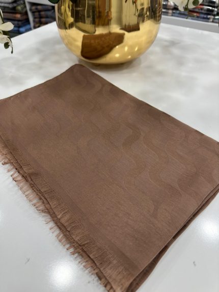 Su Yolu Pamuk Jakar Şal - Mocha - Organic ScarfsOrganic Scarfs