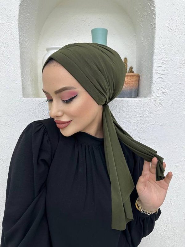 Tasarım Dubai Bone Şal – Haki