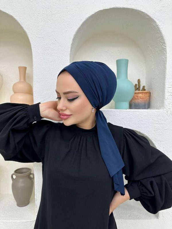 Tasarım Dubai Bone Şal – Lacivert