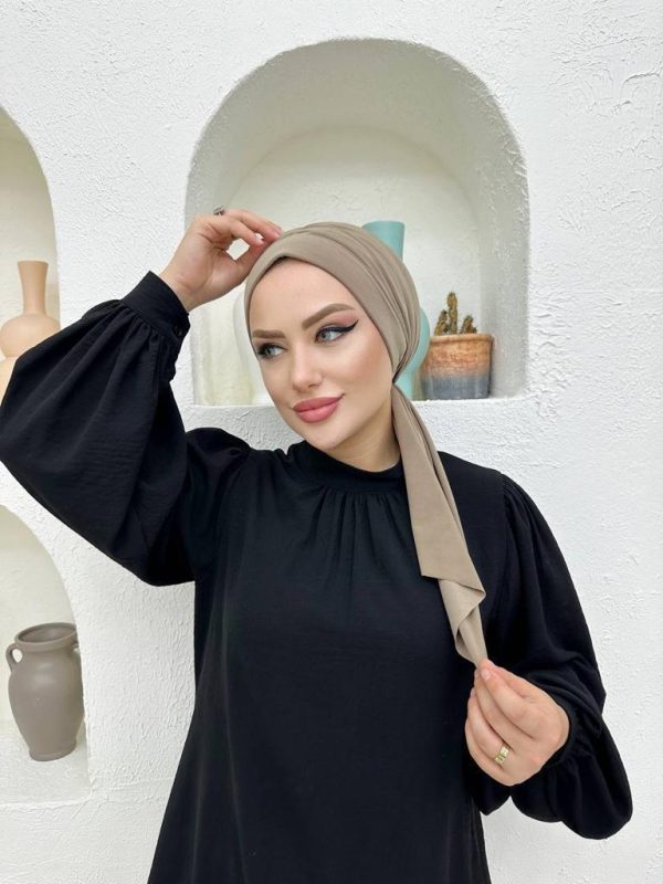 Tasarım Dubai Bone Şal – Vizon