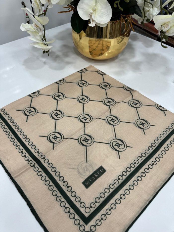 Vakko Bahar Esintisi Pamuk Eşarp - Yeşil - Organic ScarfsOrganic Scarfs