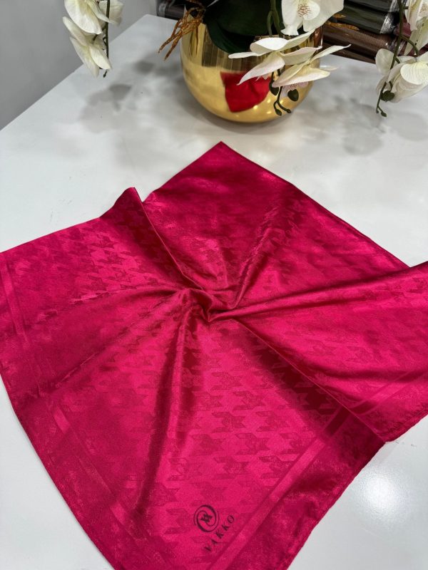 Vakko Kazayağı Desen Eşarp – Fuşya