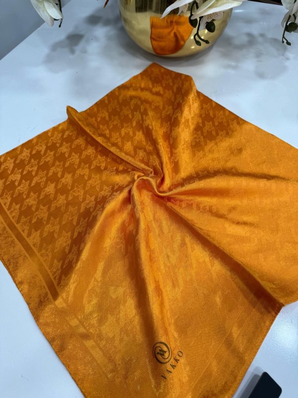 Vakko Kazayağı Desen Eşarp – Turuncu