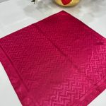 Vakko Zikzak Desen İpeksi Eşarp - Fuşya