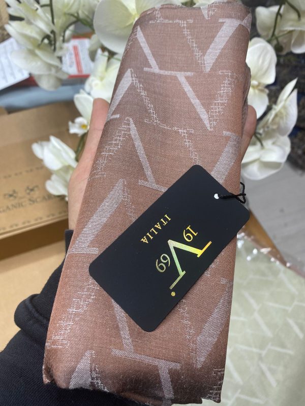 Versace 19v69 İtalia Çift Taraflı Jakar Şal – Mocha